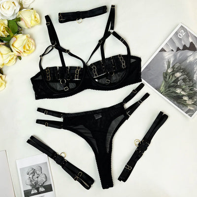 Amanda | 4-delige Luxe Lingerie Set